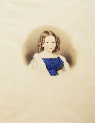 Рейбиш Гюнтер Фридрих. Кожаная папка с золотым тиснением с семью акварельными портретами